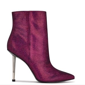 Tryin Dress Booties - PINK HOLOGRAPHIC